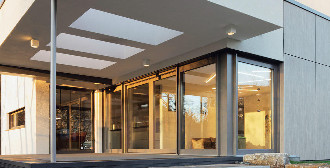 esempio di casa con Schuco pvc infissi