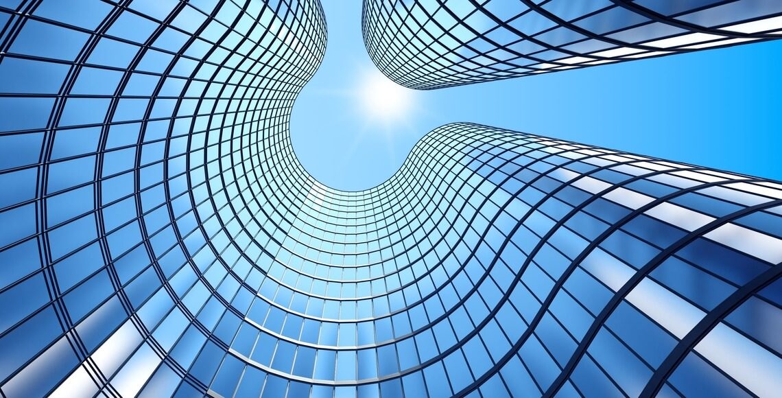 esempio fi facciata continua con vetrate