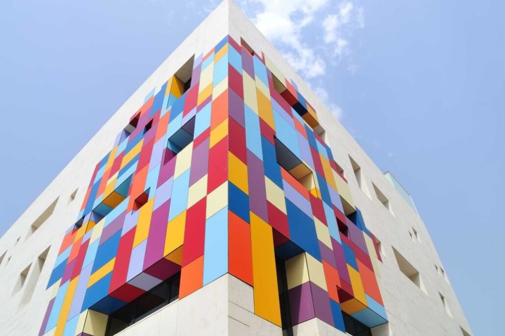 facciate ventilate colorate